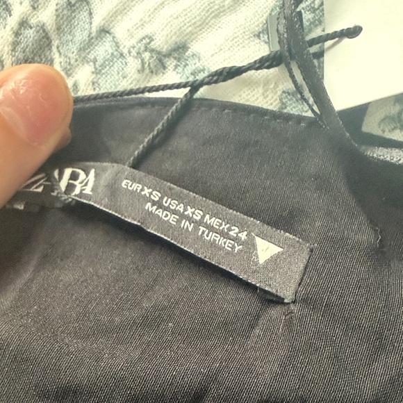 Zara Black Strapless Midi Dress with Wooden Bead Accents - Picture 2 of 3